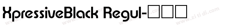 XpressiveBlack Regul字体转换
